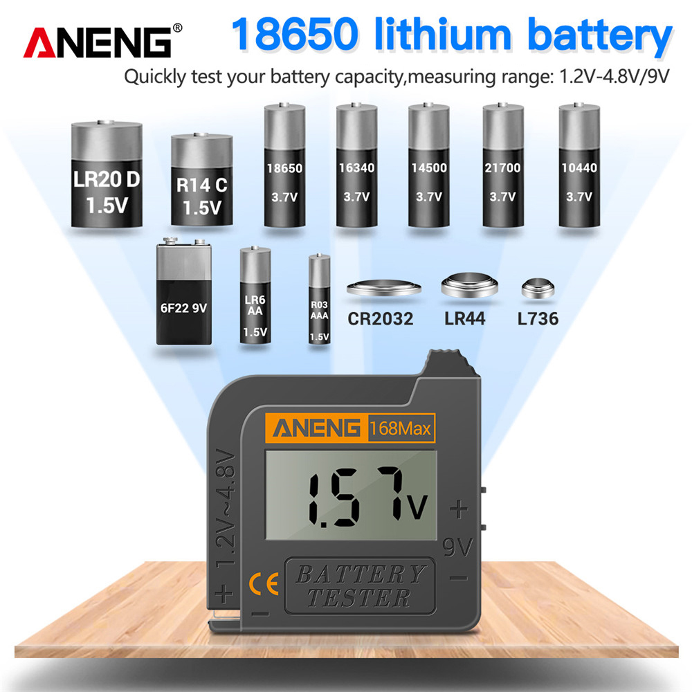 Battery Load Tester - ANENG 168Max Lithium Battery Tester Capacity