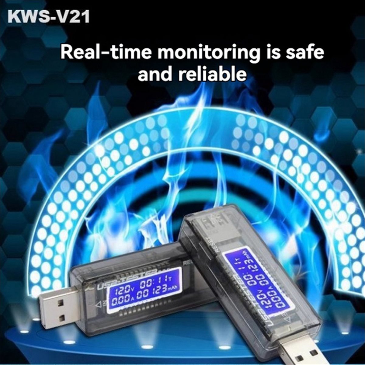 Battery Load Tester - DT75BG KWS-V21 USB Tester QC2.0 DC