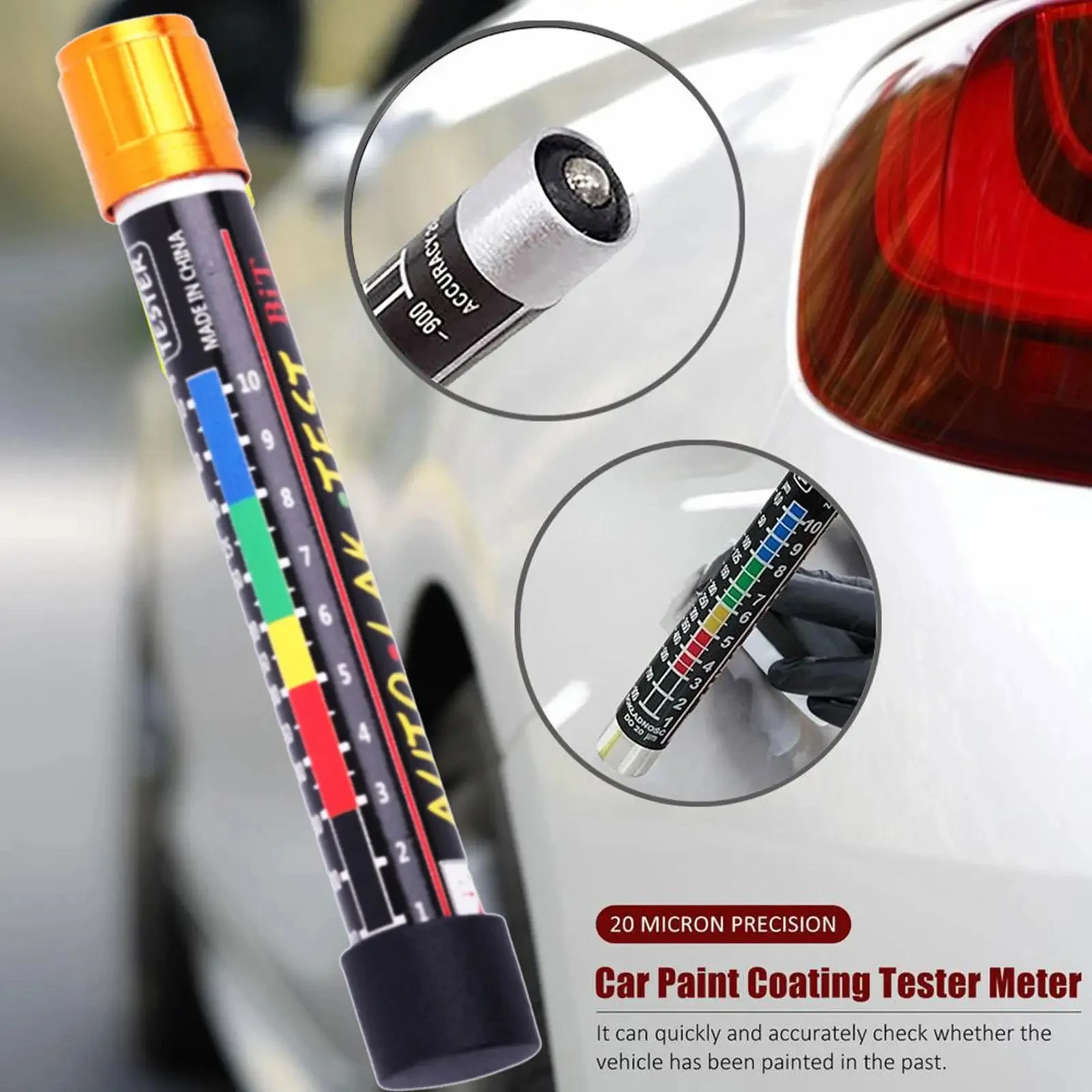 Paint Thickness Gauge - Car Paint Test Thickness Tester Meter