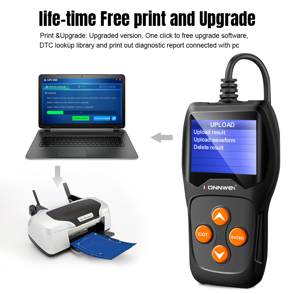 KONNWEI KW600 Professional Car - Battery Load Tester ulasan dan harga
