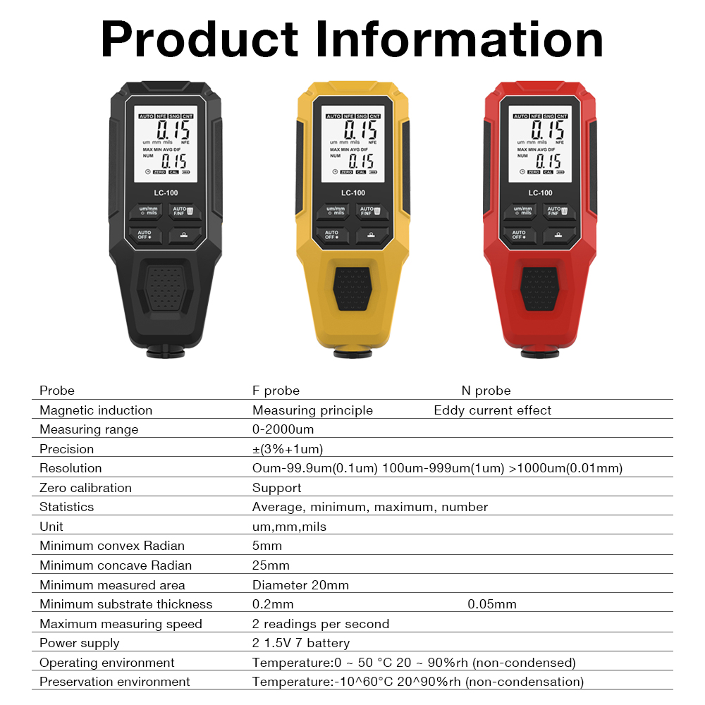 0-2000UM Car Paint Thickness G - Paint Thickness Gauge ulasan dan harga