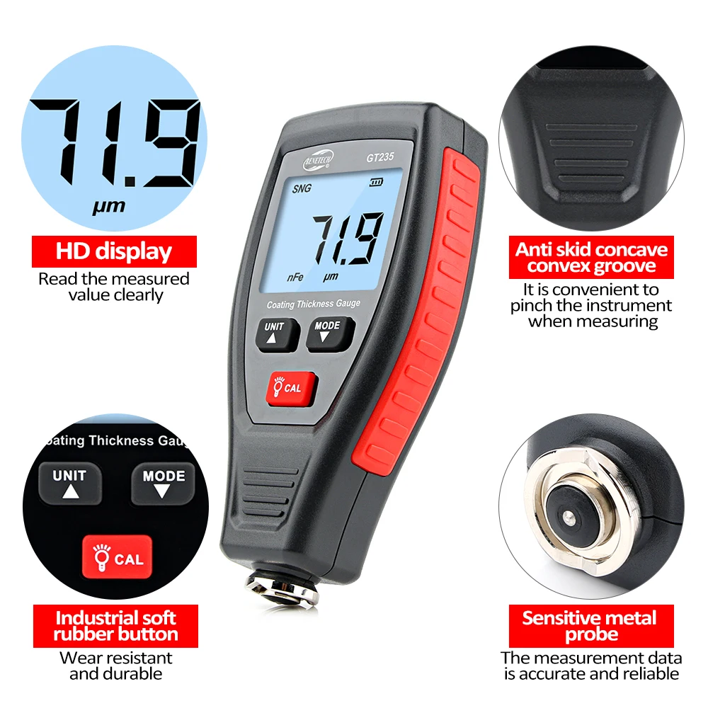RZ Coating Thickness Gauge Pai - Paint Thickness Gauge ulasan dan harga