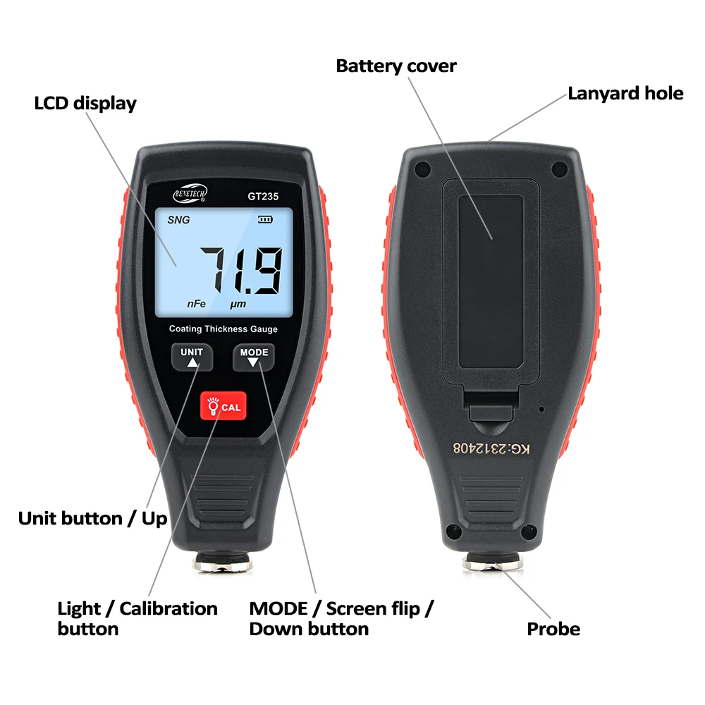 RZ Coating Thickness Gauge Pai - Paint Thickness Gauge ulasan dan harga