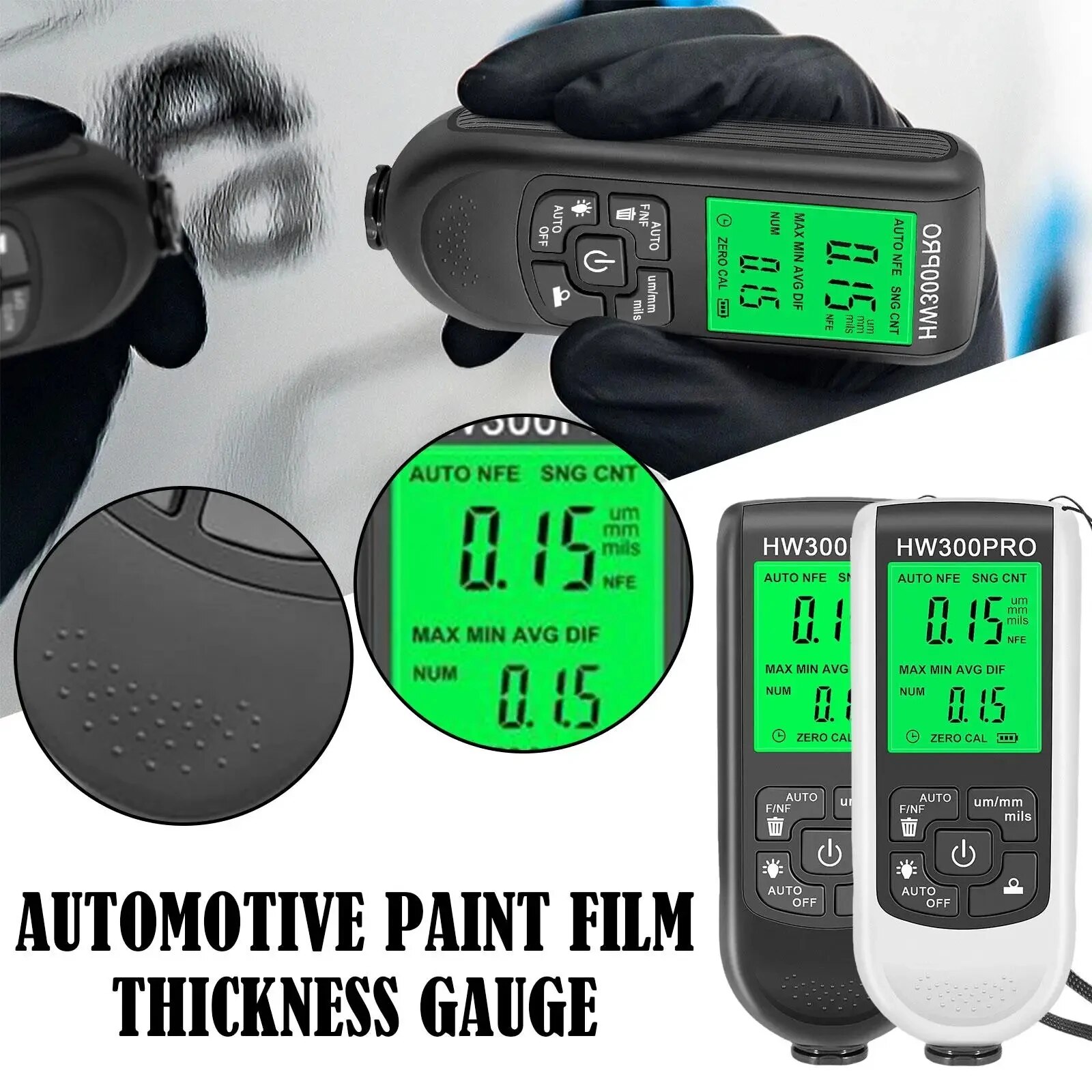 HW-300PRO Car Paint Film Autom - Paint Thickness Gauge ulasan dan harga