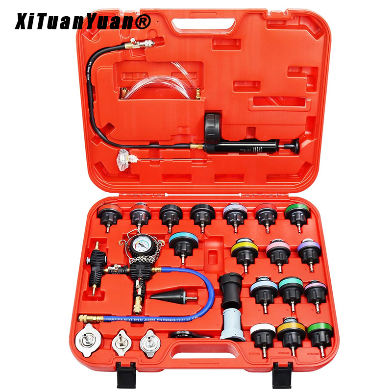 28PCS Car Universal Radiator P - Radiator Pressure Tester ulasan dan harga