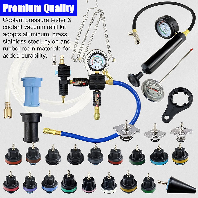 28PCS Car Universal Radiator P - Radiator Pressure Tester ulasan dan harga