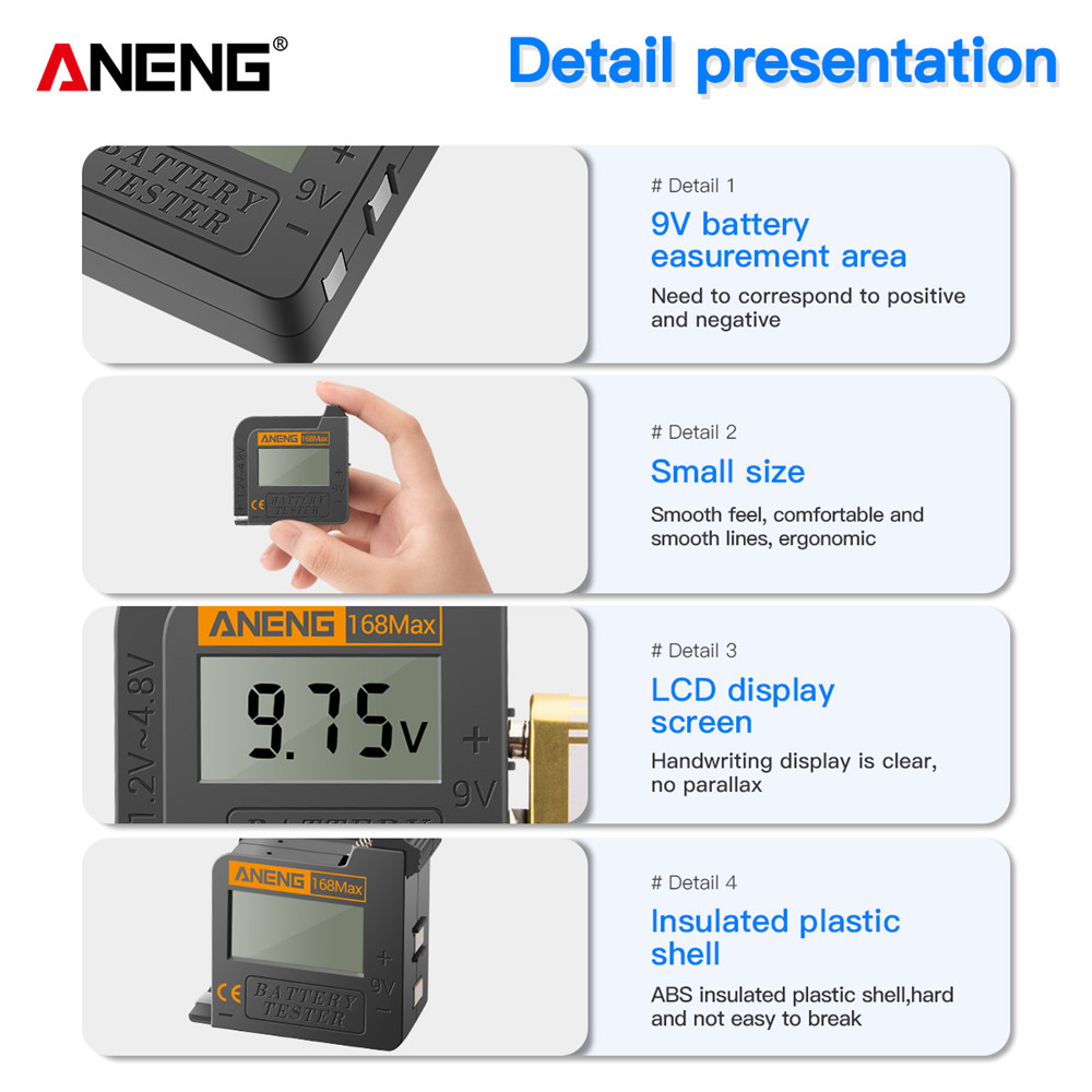 ANENG 168Max Lithium Battery T - Battery Load Tester ulasan dan harga
