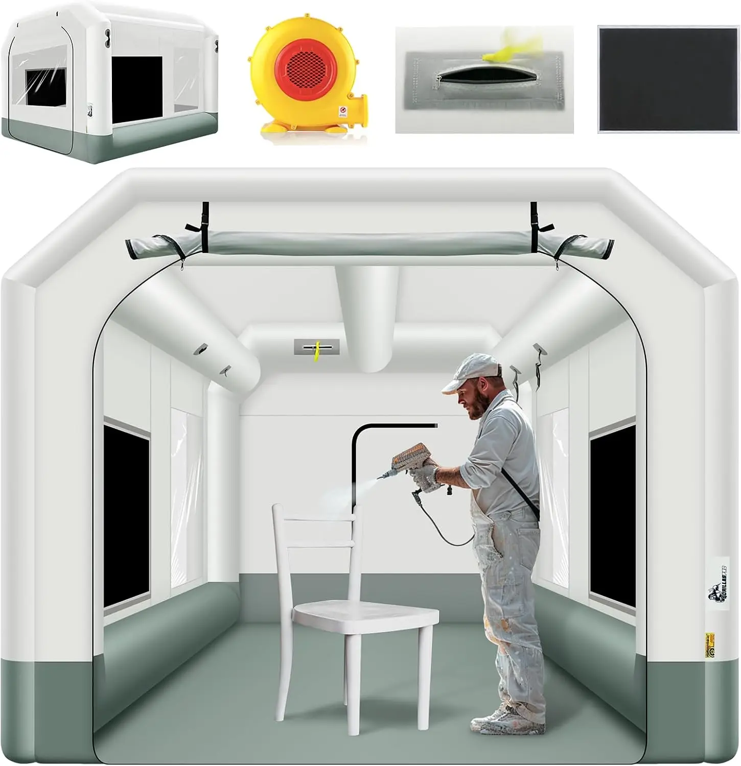 13x10x8Ft Inflatable Paint Boo - Inflatable Paint Booth ulasan dan harga