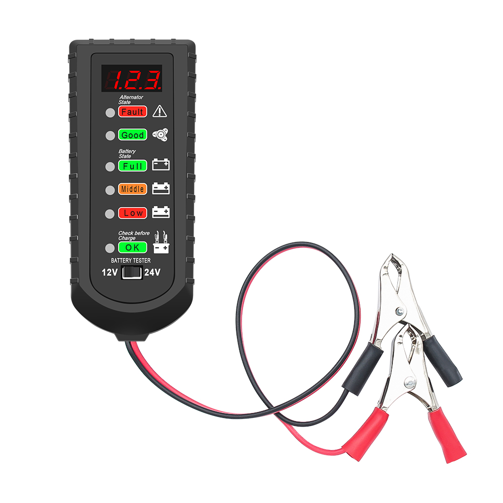 12V 24V Car Battery Tester LED - Battery Load Tester ulasan dan harga