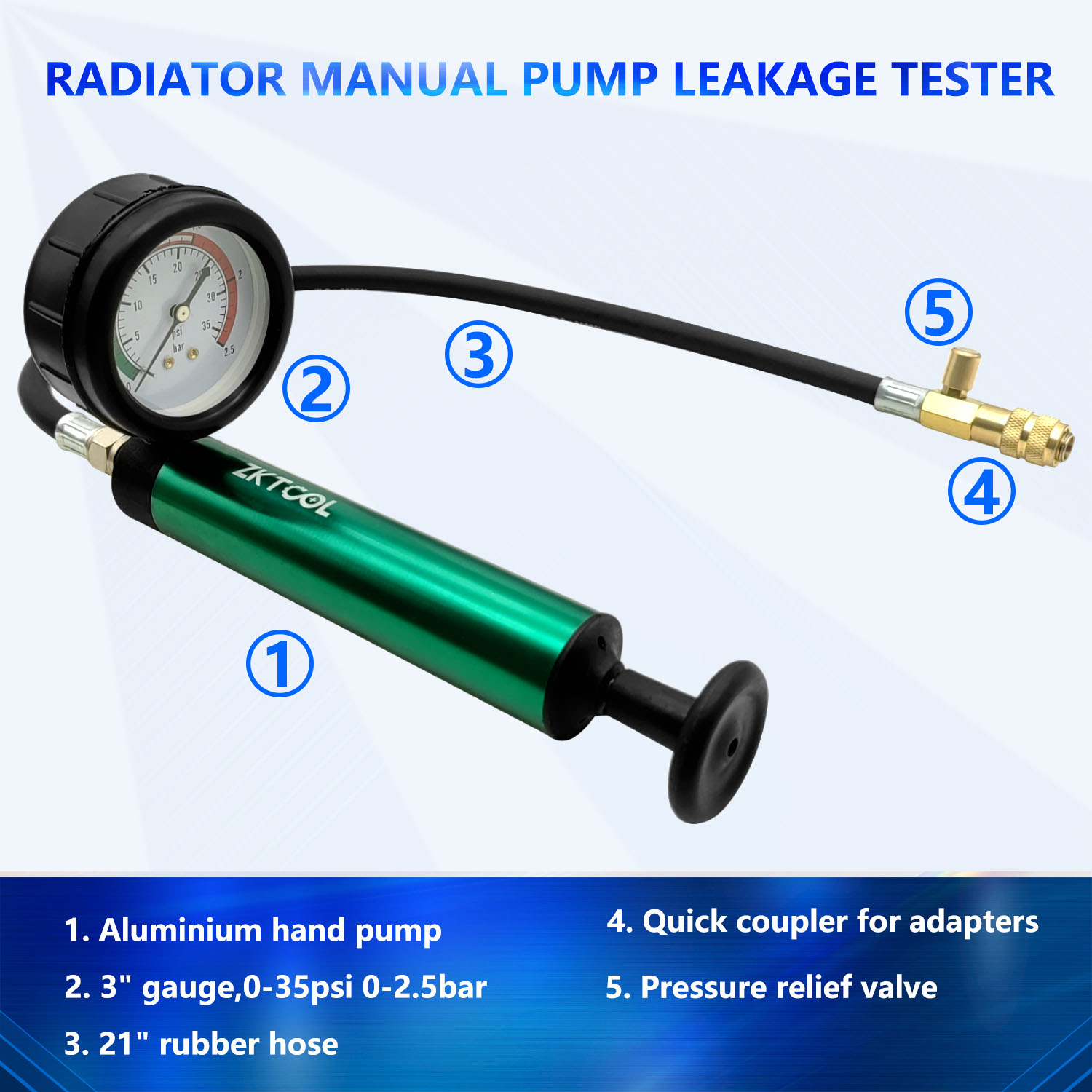 Aluminum Car Cooling System Ra - Radiator Pressure Tester ulasan dan harga