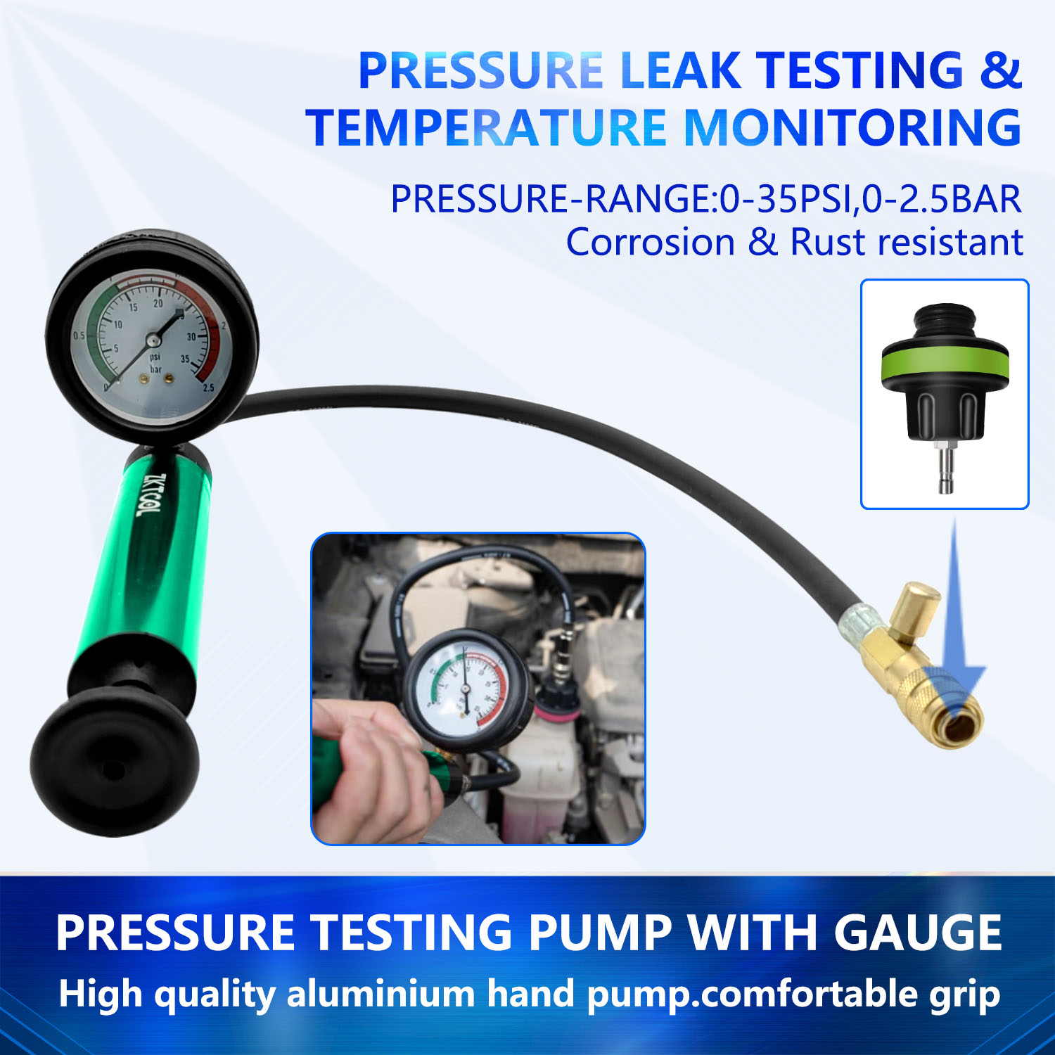 Aluminum Car Cooling System Ra - Radiator Pressure Tester ulasan dan harga
