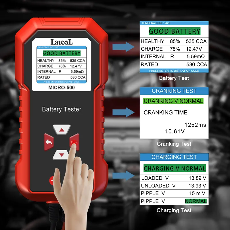 Lancol Micro 500 12V Car Batte - Battery Load Tester ulasan dan harga