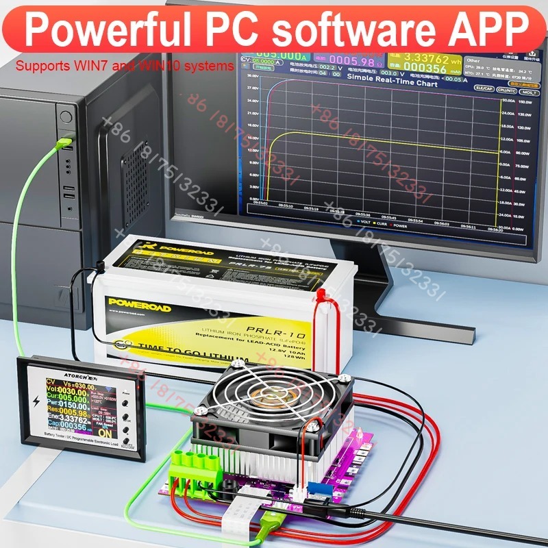 BW600 DC1-200V WiFi  Electroni - Battery Load Tester ulasan dan harga